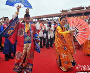 台湾百余家妈祖宫庙湄洲岛举行献敬法会