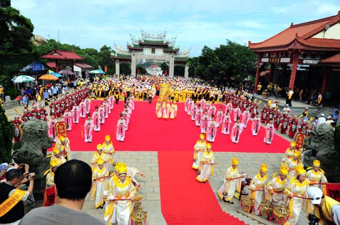 台湾千尊妈祖金身赴湄洲谒祖进香