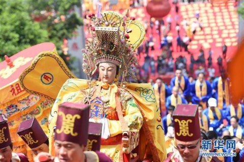 海内外数万信众春祭妈祖